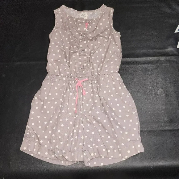 Mini‎ Boden Girls Polka Dot Shorts Romper 5 6 - Picture 1 of 4